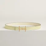 H Equestre belt buckle & Reversible leather strap 24 mm - Image 2